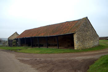 open barn at Wick End Farm December 2007